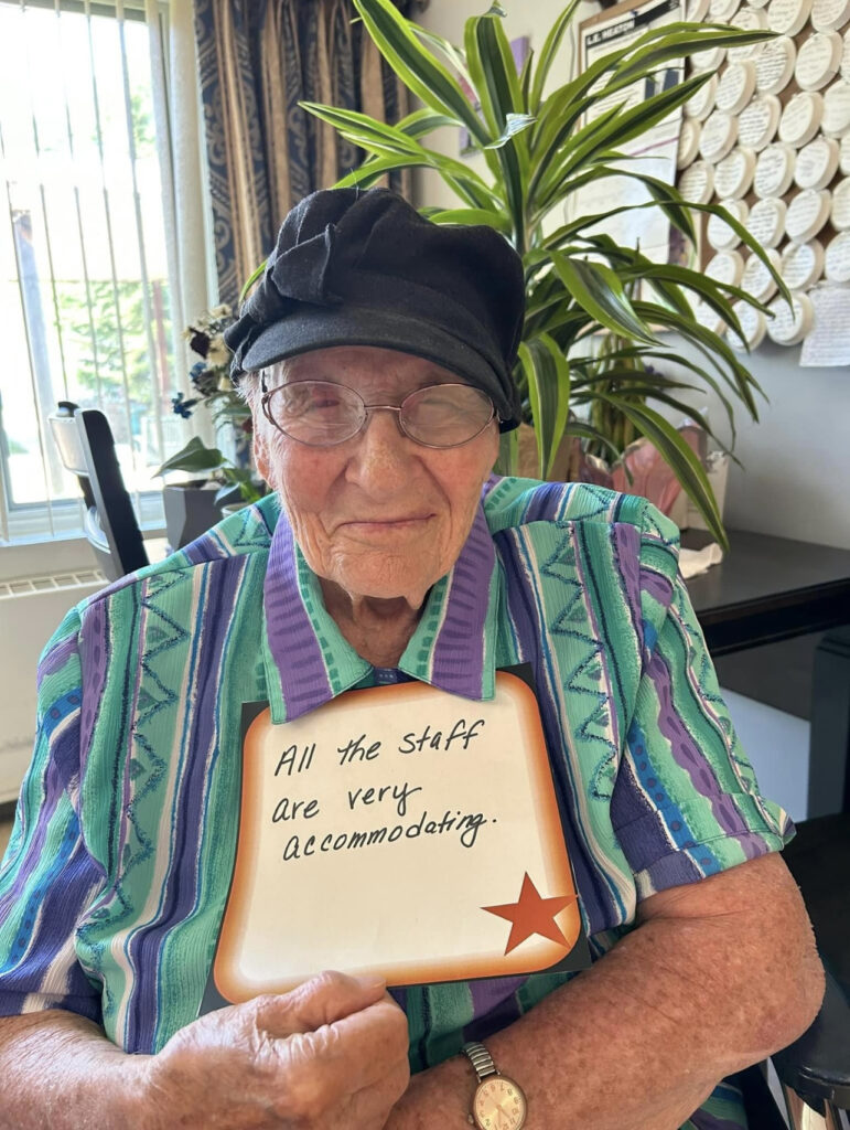resident's thoughts on quality of life at long term care Marian Manor skilled nursing home in north dakota